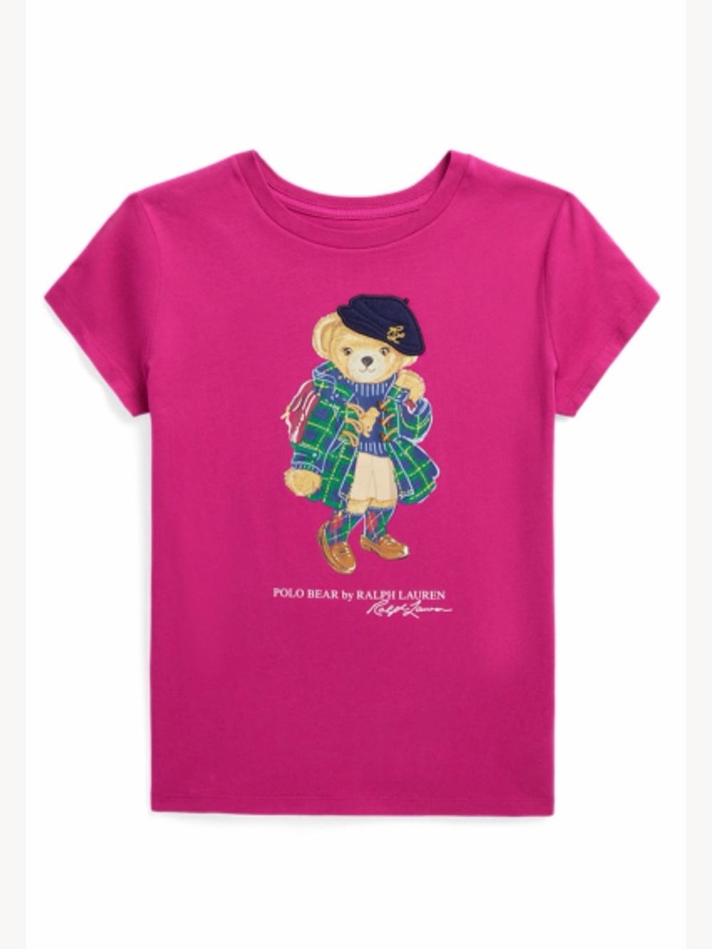 Polo by Ralph Lauren Girls Polo Bear Tee - Preppy Pink